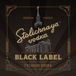 водка Stolichnaya black label
